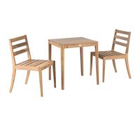 Bistro Set CHIOGGIA Certified Acacia Wood Light Brown