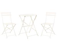 Bistro Set FIORI Metal Off-White