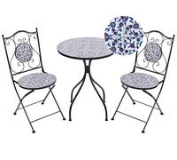 Beliani Bistro Set Folding Camprena Metal Black