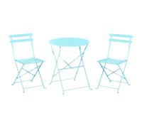 Bistro Set Metal Turquoise FIORI