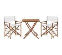 Beliani Bistro Set Folding Molise Wood Brown