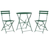 Bistro Set Metal Dark Green Green FIORI