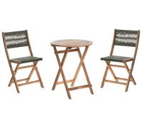 Bistro Set PROSSEDI Acacia Wood Green
