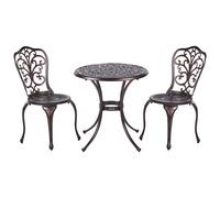 Bistro Set TRIORA/ANDALO Metal Brown