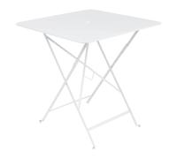 Bistro Steel Square Garden Table - 71x71cm Cotton White 71x71