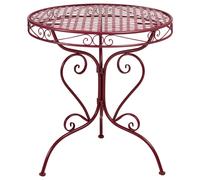 Bistro Table ALBINIA 70 cm 70 cm Metal Burgundy