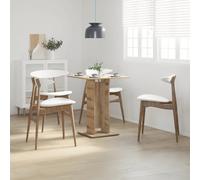 Bistro table Artisan Oak 60x60x75 cm Engineered Wood Compact Dining Table Plus