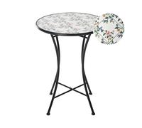Beliani Bistro Table Collio 60 Cm 60 Cm Metal Black