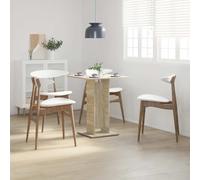 vidaXL Bistro Table Sonoma Oak 60x60x75 cm Engineered Wood