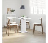 Vidaxl Bistro Table White 60X60X75 Cm Engineered Wood