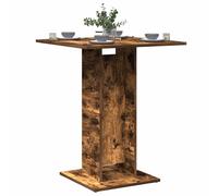 vidaXL Bistro Table Smoked Oak 60x60x75 cm Engineered Wood