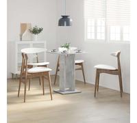 Vidaxl Bistro Table Concrete Grey 60X60X75 Cm Engineered Wood