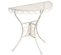 Bistro Table JUINA 36 cm 80 cm Metal Light Beige