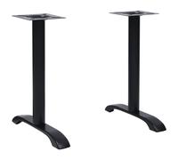 Bistro Table Legs Replacement Desk Leg 2 pcs Black Cast Iron vidaXL