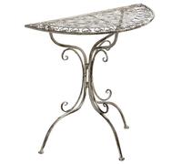 Bistro Table NURRA 36 cm 80 cm Metal Grey
