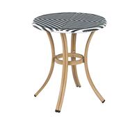 Bistro Table RIFREDDO 70 cm 70 cm Tempered Glass Black