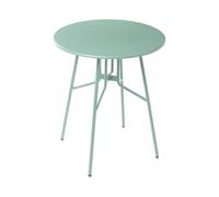 Beliani Bistro Table Taltal 64 Cm 64 Cm Metal Light Green