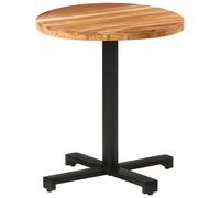 Vidaxl Bistro Table Round Ã?70X75 Cm Rough Mango Wood, Brown