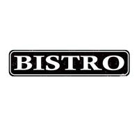 Bistro Vintage Metal Sign - Rustic Cafe & Restaurant Decor, 16" x 4" Shelter Cove Style