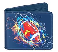 Bistup Cute Leather Wallet for Boys - Cool Credit Card Cash Id Holder Rfid Blocking Bifold Small Wallets With Coin Pocket Slim for Teens Little Boy Youth, Ball, Ball