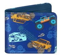 Bistup Cute Leather Wallet for Boys - Cool Credit Card Cash Id Holder Rfid Blocking Bifold Small Wallets With Coin Pocket Slim for Teens Little Boy Youth, Car, Car