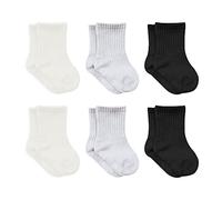 bistyle Baby Grip Ankle Socks 6 Pairs | Newborn Infant Toddlers Socks Organic Cotton | Kids Boys Girls Ankle Socks (as8, age, 6_months, 12_months, Ecru)