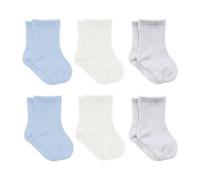 bistyle Baby Grip Ankle Socks 6 Pairs | Newborn Infant Toddlers Socks Organic Cotton | Kids Boys Girls Ankle Socks (as8, age, 6_months, 12_months, Blue)