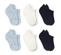 bistyle Baby Grip Ankle Socks 6 Pairs | Newborn Infant Toddlers Socks Seamless Cotton | Kids Boys Girls Ankle Socks (UK, Age, 0 Months, 6 Months, Grey)