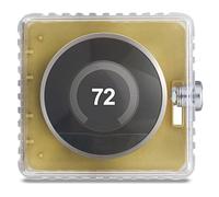 BISupply AC Thermostat Lock Box with Key - Air Condition Control Wall Guard 5.1x4.8x2.8in Thermostat Cover with Lock