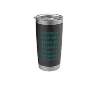 Bit Coin in Binary Code 010 Stainless Steel Insulated Tumbler