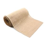 BIT.FLY 30 x 275cm Hessian Table Runner - Burlap Fabric Jute Table Runner Rolls with Complete Edge Suture Great for Wedding Table Decoration Party Potluck Dinner