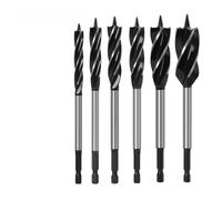 Bit Hexagonal Shank Supported Auger Four Slots Lengthened Twist Door Lock Opener Drawer Board Reaming Woodworking And Diy Tools 1PCS(14mm)