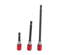 BIT Holder Extension BAR Magnetic Hard Universal Screwdriver Socket 3PCS (red Trio)