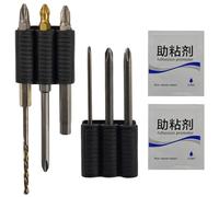 Bit Holder for Drill, Self-Adhesive Drill Bit Holster, Flexible Sleeve Organizer with High Strength for Toolbox Guide Home Belt Business