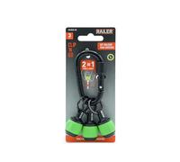 Bit Holder Key Chain Screwdrivers - Railer Heavy Duty 1/4" Hex Soft Ball Grip Bit Holders & Secure Keychain Carabiner. HVAC Tools w/Quick Release For Nut Drivers, Impact Driver & Drill Bits