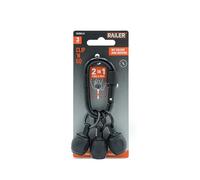 Bit Holder Key Chain Screwdrivers - Railer Heavy Duty 1/4" Hex Soft Ball Grip Bit Holders & Secure Keychain Carabiner. HVAC Tools w/Quick Release For Nut Drivers, Impact Driver & Drill Bits