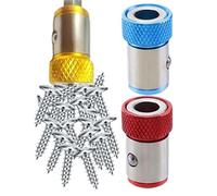 Bit Magnetic Screwdriver, Magnetic Screwdriver Ring - 3x Ring Doorbell Screwdriver | Driver Magnetizer Tool, Extractor for Furniture Installation, Electric Exercises