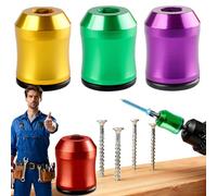 Bit Magnetizer Ring, Screwdriver Head Magnetic Ring, Strong Magnetic Screw Rings, Can Be Fitted onto Any 1/4-Inch Screwdriver Bit to Firmly Hold Screws in Place (C Set)