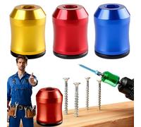 Bit Magnetizer Ring, Screwdriver Head Magnetic Ring, Strong Magnetic Screw Rings, Can Be Fitted onto Any 1/4-Inch Screwdriver Bit to Firmly Hold Screws in Place (A Set)