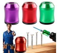 Bit Magnetizer Ring, Screwdriver Head Magnetic Ring, Strong Magnetic Screw Rings, Can Be Fitted onto Any 1/4-Inch Screwdriver Bit to Firmly Hold Screws in Place (F Set)