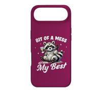 Bit Of A Mess But Doing My Best Cute Peace Loving Raccoon Case for iPhone Air