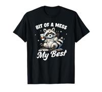 Bit of A Mess But Doing My Best Cute Peace Loving Raccoon T-Shirt