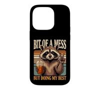 Bit Of A Mess But Doing My Best Raccoon Case for iPhone 14 Pro
