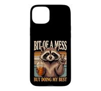 Bit Of A Mess But Doing My Best Raccoon Case for iPhone 15 Plus