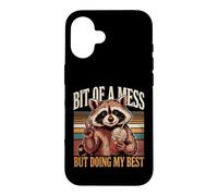 Bit Of A Mess But Doing My Best Raccoon Case for iPhone 16