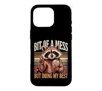 Bit Of A Mess But Doing My Best Raccoon Case for iPhone 16 Pro