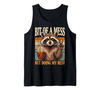 Bit of A Mess But Doing My Best Raccoon Tank Top