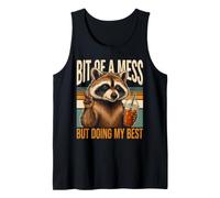 Bit of A Mess But Doing My Best Raccoon Tank Top