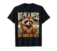 Bit of A Mess But Doing My Best Raccoon Value Graphic T-Shirt