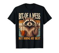Bit of A Mess But Doing My Best Raccoon Value Graphic T-Shirt